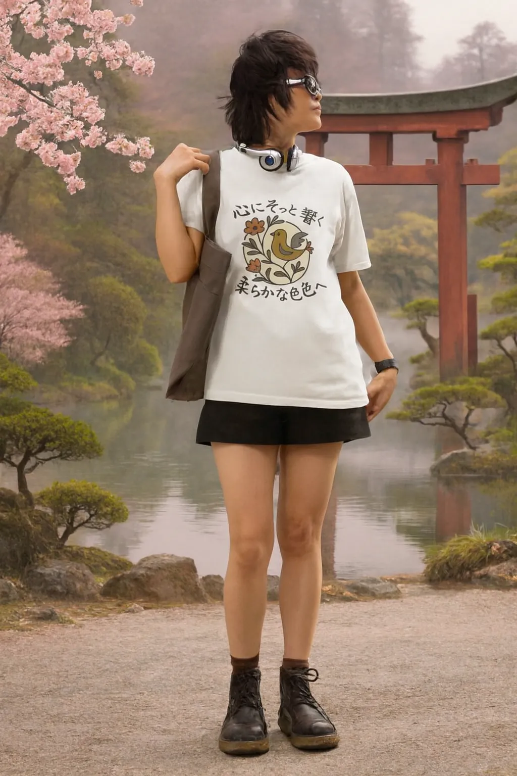 2a shirt mockup of a woman 2