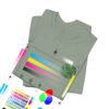 Eco Elephant Globe Embroidered Tee — Sustainable Wildlife Embroidery