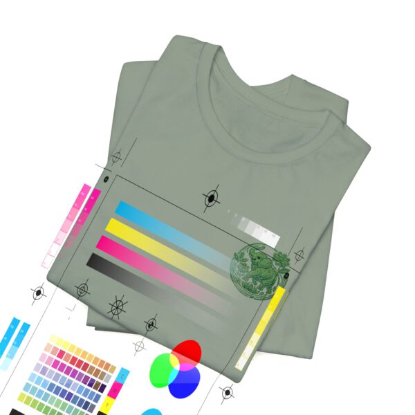 Eco Elephant Globe Embroidered Tee — Sustainable Wildlife Embroidery