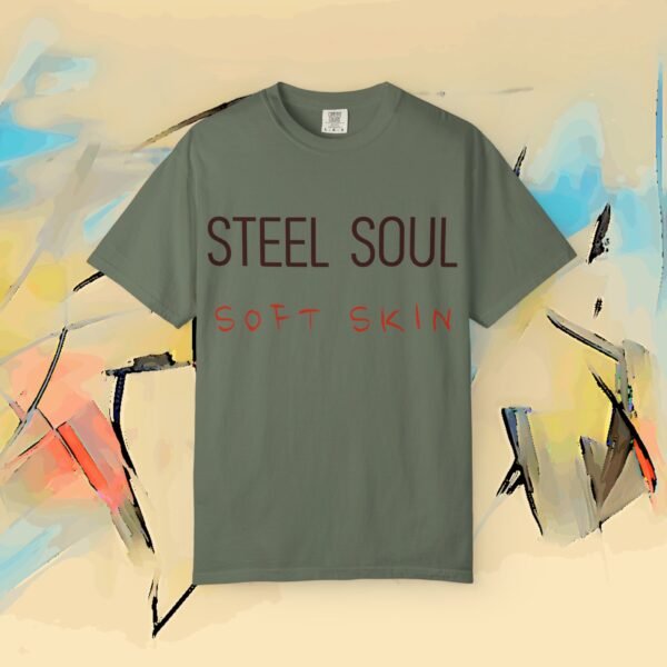 10147430031047184321_2048_custom-1.jpeg STEEL SOUL SOFT SKIN Statement T-Shirt – Lineart Bella+Canvas T-shirt by Martume (Additional view 8)