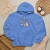 Floral Moon Goddess Hoodie — Boho Celestial Graphic Sweatshirt - Romantic Piano