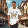 Gently Resonates T-Shirt — Japanese Bird & Floral Minimalist Nature Tee – product gallery – M · Art & Design