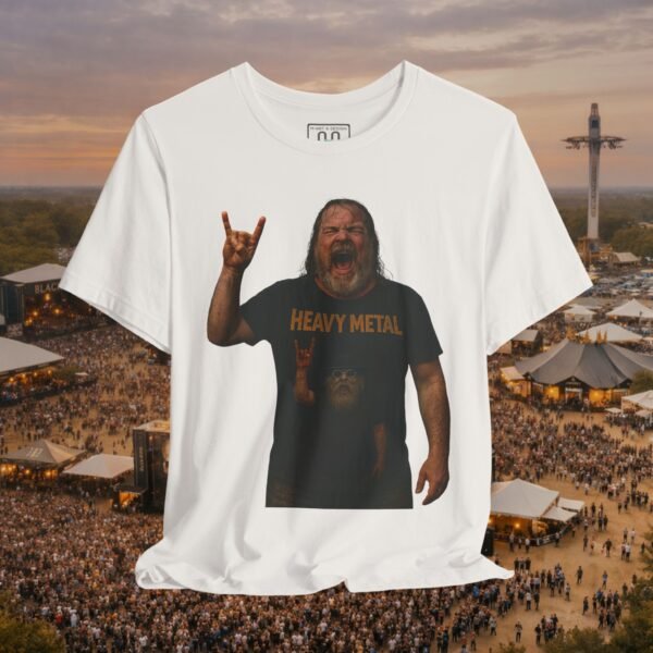 Raise the Horns Heavy Metal Concert Tee - Rock Music Festival T-Shirt – product gallery – M · Art & Design