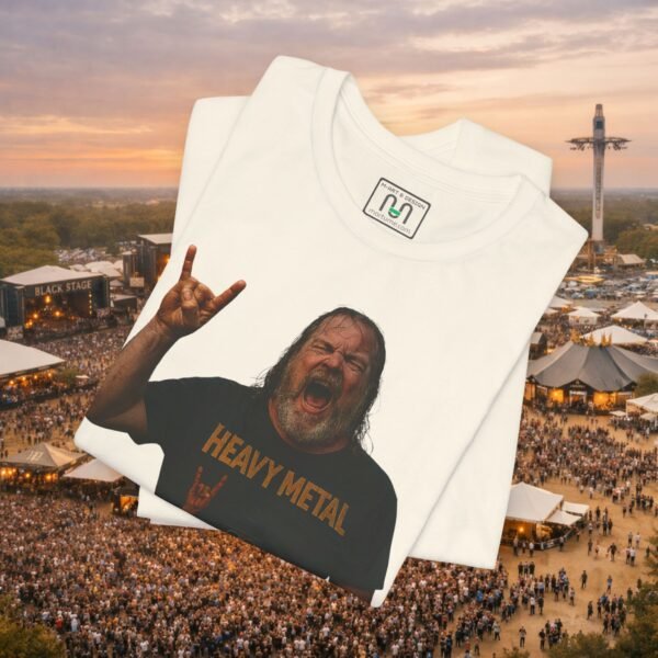 Raise the Horns Heavy Metal Concert Tee - Rock Music Festival T-Shirt – product gallery – M · Art & Design