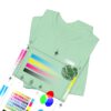 Eco Elephant Globe Embroidered Tee — Sustainable Wildlife Embroidery