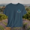 12646818104933431049_v2_2048_custom-2.jpeg Prostate Cancer Support T-Shirt - Blue Ribbon Hands Graphic Awareness Tee – product gallery – M · Art & Design