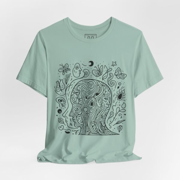 14096408857706863595_2048.jpeg Psychedelic Line Art Tee — Cosmic Mind Floral Doodle T-Shirt