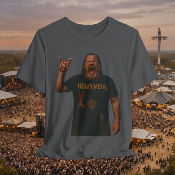 Raise the Horns Heavy Metal Concert Tee - Rock Music Festival T-Shirt – product gallery – M · Art & Design