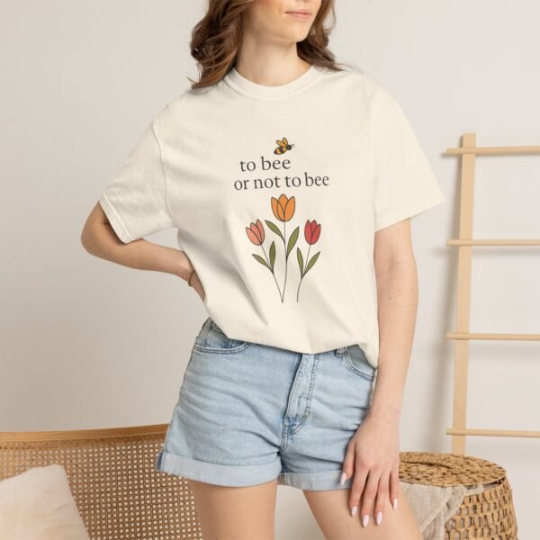 To Bee or Not to Bee Comfort Colors Shirt — Bee & Tulip Nature Tee artistic unisex graphic T-shirt