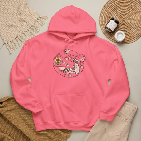 Floral Moon Goddess Hoodie — Boho Celestial Graphic Sweatshirt - Romantic Piano