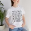 15502269983798058851_2048.jpeg Psychedelic Line Art Tee — Cosmic Mind Floral Doodle T-Shirt – product gallery – M · Art & Design
