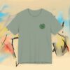 Eco Elephant Globe Embroidered Tee — Sustainable Wildlife Embroidery