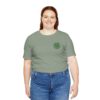 Eco Elephant Globe Embroidered Tee — Sustainable Wildlife Embroidery