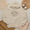 Floral Moon Goddess Hoodie — Boho Celestial Graphic Sweatshirt - Romantic Piano
