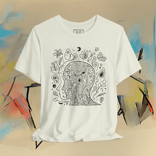 2365591556211726294_v2_2048_custom.jpeg Psychedelic Line Art Tee — Cosmic Mind Floral Doodle T-Shirt – product gallery – M · Art & Design