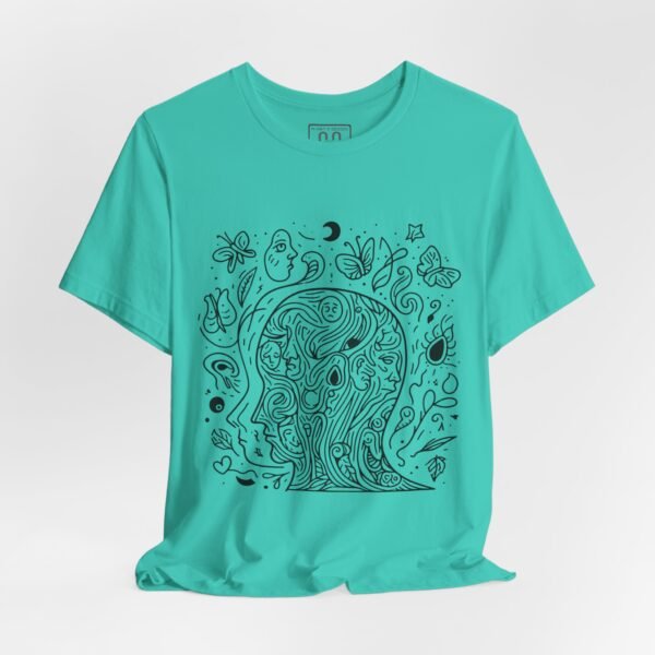 2610962593946661686_2048.jpeg Psychedelic Line Art Tee — Cosmic Mind Floral Doodle T-Shirt