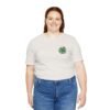 Eco Elephant Globe Embroidered Tee — Sustainable Wildlife Embroidery
