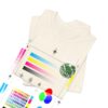 Eco Elephant Globe Embroidered Tee — Sustainable Wildlife Embroidery