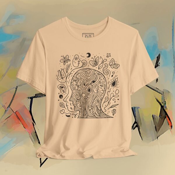 5896534430790235454_v2_2048_custom.jpeg Psychedelic Line Art Tee — Cosmic Mind Floral Doodle T-Shirt – product gallery – M · Art & Design
