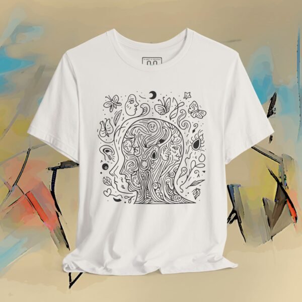 5908754969535217346_v2_2048_custom.jpeg Psychedelic Line Art Tee — Cosmic Mind Floral Doodle T-Shirt – product gallery – M · Art & Design