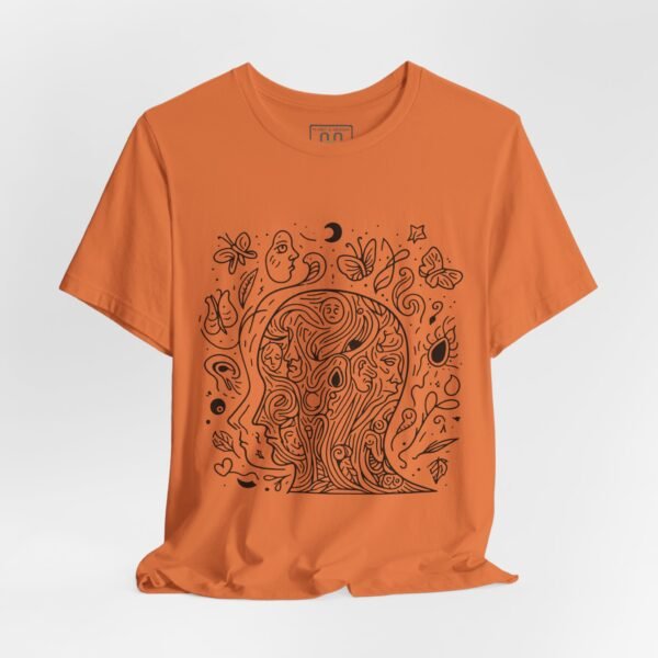 6400686061559374826_2048.jpeg Psychedelic Line Art Tee — Cosmic Mind Floral Doodle T-Shirt