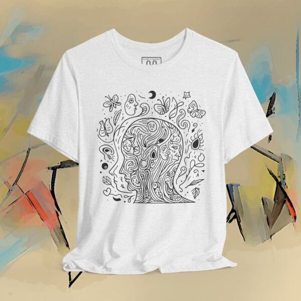 6856808371018432628_v2_2048_custom.jpeg Psychedelic Line Art Tee — Cosmic Mind Floral Doodle T-Shirt – product gallery – M · Art & Design