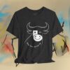 Bull Motivation Tee - No. 2 - "Keep Your Horns Up" - Minimalistic Shirt
