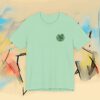 Eco Elephant Globe Embroidered Tee — Sustainable Wildlife Embroidery