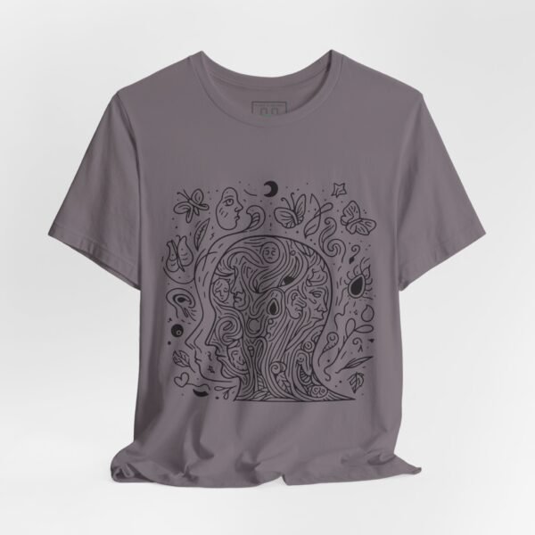 7559037794630854343_2048.jpeg Psychedelic Line Art Tee — Cosmic Mind Floral Doodle T-Shirt