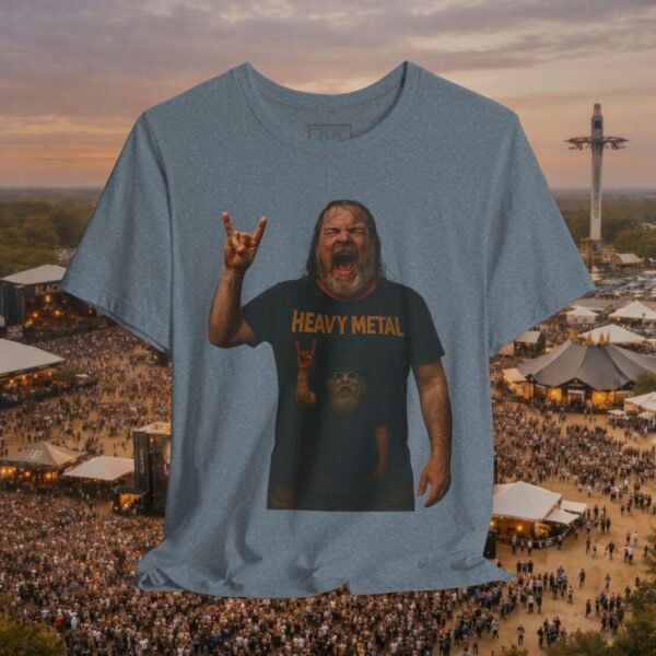 Raise the Horns Heavy Metal Concert Tee - Rock Music Festival T-Shirt – product gallery – M · Art & Design