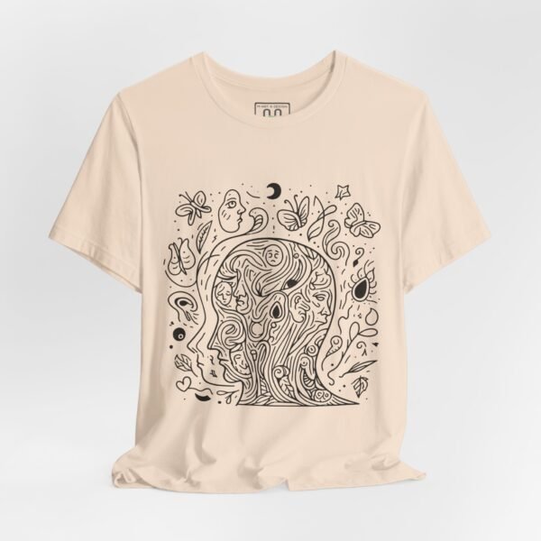 8005510127542079062_2048.jpeg Psychedelic Line Art Tee — Cosmic Mind Floral Doodle T-Shirt