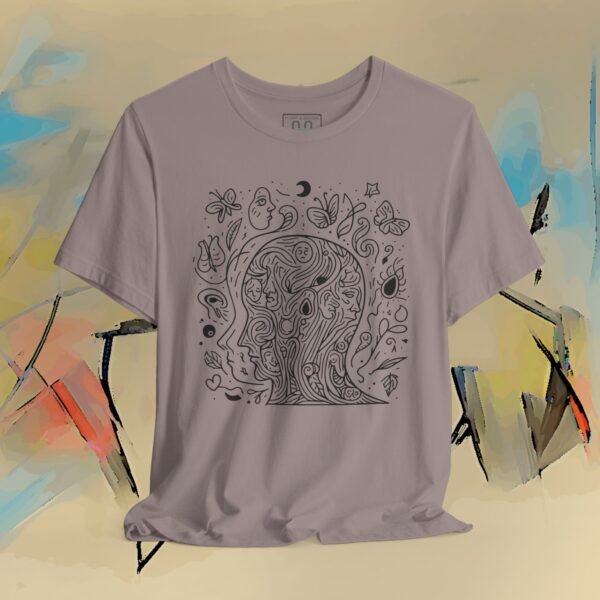 871053090075088499_v2_2048_custom.jpeg Psychedelic Line Art Tee — Cosmic Mind Floral Doodle T-Shirt – product gallery – M · Art & Design