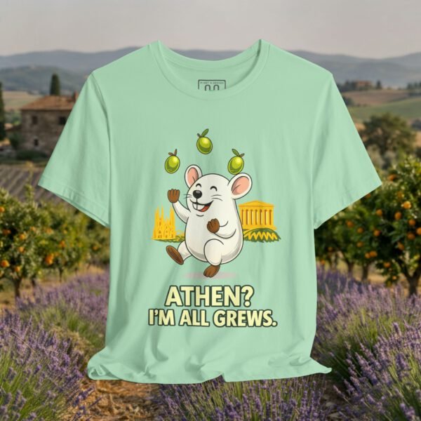 9184118248583936551_v2_2048_custom-1.jpeg European Tourister - Athens Travel T-Shirt — 'Athen? I'm All Grews' Greek Cuisine Humor