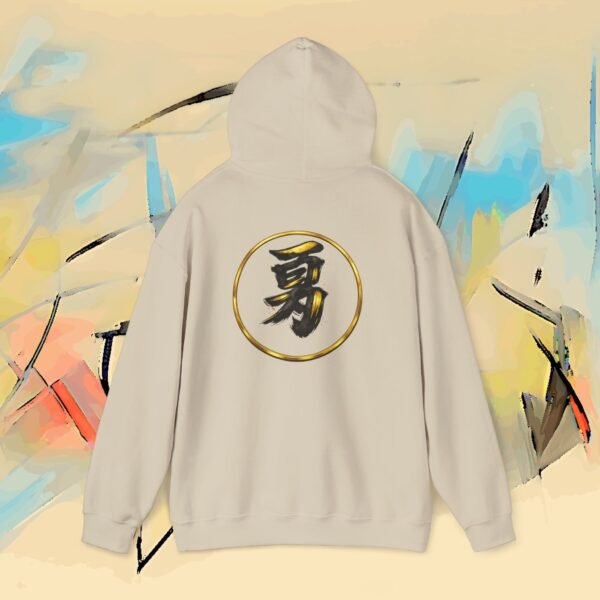 Tiger Samurai Hoodie — Streetwear Warrior with 勇 Emblem – product gallery – M · Art & Design