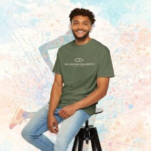 THE LONG RUN PHILOSOPHY – Premium Running Tee artistic unisex graphic T-shirt