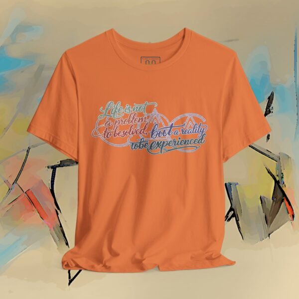 11160572762581390232_v2_2048_custom.jpeg Reality to Be Experienced - Colorful Philosophical Quote T-Shirt – product gallery – M · Art & Design