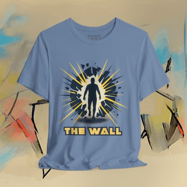 "The Wall" - Abstract Energy Burst Tee – product gallery – M · Art & Design