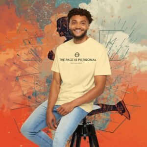 The Pace is Personal — Run Your Story Tee - 2. Edit artistic unisex graphic T-shirt