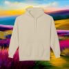 12697514276053334361_2048_custom-1.jpeg Friendship As Old As Time Hoodie — Vintage Sunset Bench Friends Pullover – product gallery – M · Art & Design