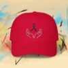 Skin Cancer Awareness Embroidered Black Ribbon Dad Cap – product gallery – M · Art & Design