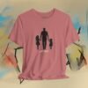 Girl Dad T-Shirt — Father Silhouette with Two Daughters Tee – product gallery – M · Art & Design