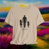 Girl Dad T-Shirt — Silhouette Father with Two Daughters Tee | Father’ Day Gift /2 – product gallery – M · Art & Design