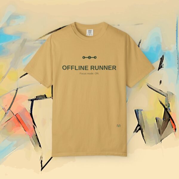 OFFLINE RUNNER – Premium Running Tee — Run Your Story (Light Colors) – Running Bella+Canvas T-shirt by Martume (Additional view 5)