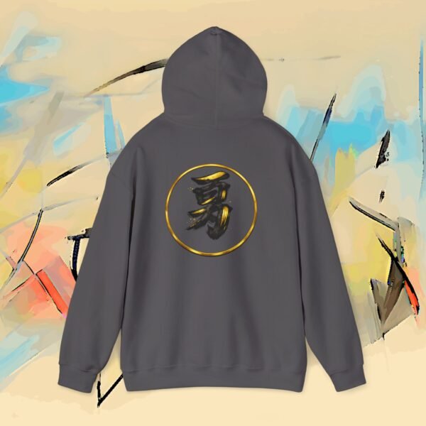 Tiger Samurai Hoodie — Streetwear Warrior with 勇 Emblem – product gallery – M · Art & Design