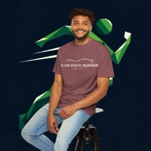 FLOW STATE RUNNER – Premium Running Tee artistic unisex graphic T-shirt