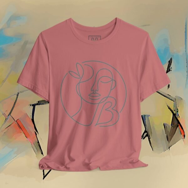 17503215803735458223_v2_2048_custom.jpeg Minimal Line Art Face T‑Shirt — Feminine Abstract Graphic Tee – product gallery – M · Art & Design