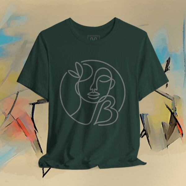 18085829221433084253_v2_2048_custom.jpeg Minimal Line Art Face T‑Shirt — Feminine Abstract Graphic Tee – product gallery – M · Art & Design