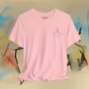 1822233558146476376_v2_2048_custom.jpeg Breast Cancer Awareness Tee — Pink Ribbon Supporting Hands Short Sleeve Shirt – product gallery – M · Art & Design