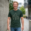 One‑Line Family Walk – Minimalist Line Art Design for Premium Shirts artistic unisex graphic T-shirt