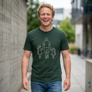 20260709110746-1f17b866-a27e-6b60-b60a-a2d60e26eba1-1.png OneβLine Family Walk β Minimalist Line Art Design for Premium Shirts artistic unisex graphic T-shirt